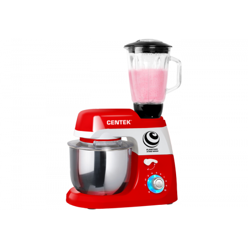 Миксер планетарный Centek CT-1135 красн/бел